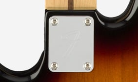 Player Jazz Bass® Fretless “F”-STAMPED NECK PLATE