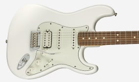 Limited Edition Player Stratocaster® HSS Roasted Neck, Shell Pink MORE TRADITIONAL BODY RADII
