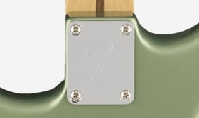 Limited Edition Player Stratocaster®, Fiesta Red “F”-STAMPED NECK PLATE