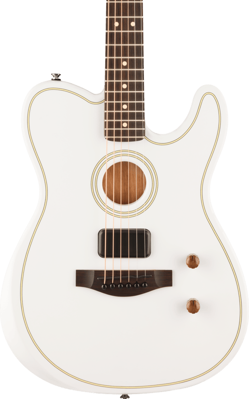 Fender Acoustasonic Telecaster 美品 Limited Edition Acoustasonic® Standard Telecaster®, Arctic Gold