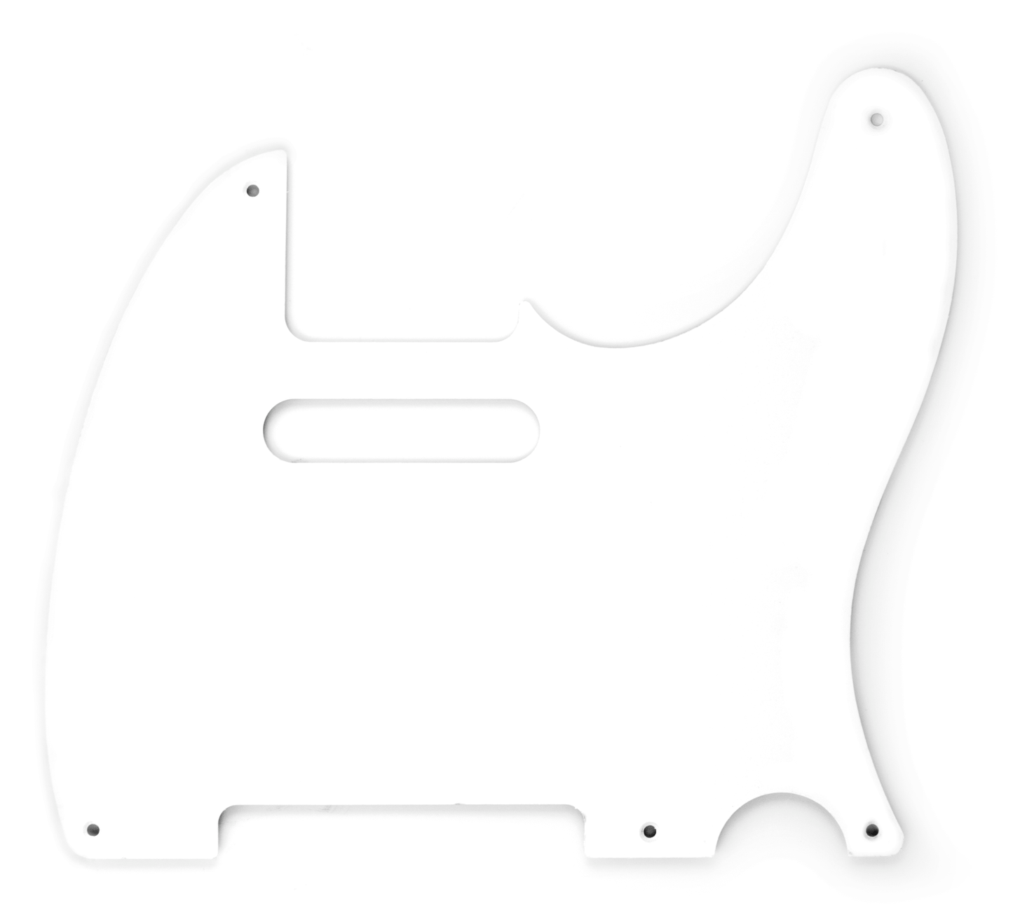 Pure Vintage Five-Hole Mount Telecaster Pickguard, White