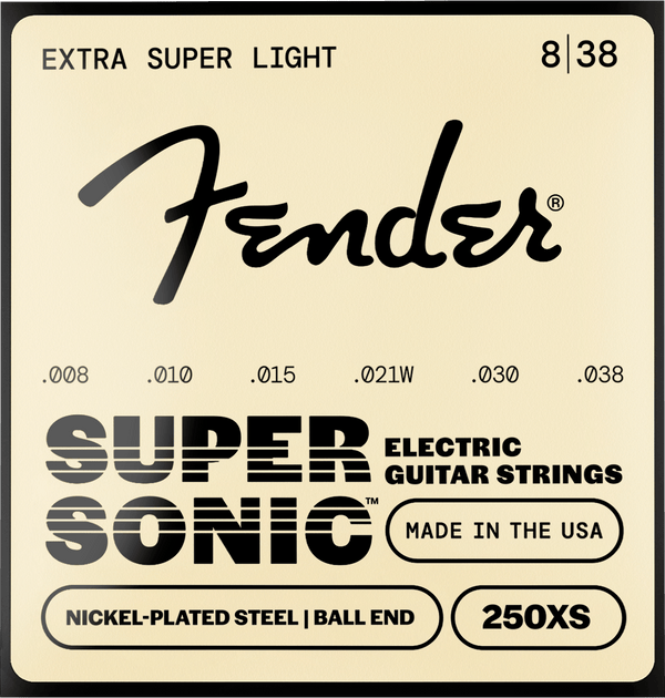 SuperSonic™ 250 Nickel-Plated Steel Guitar Strings – Fender