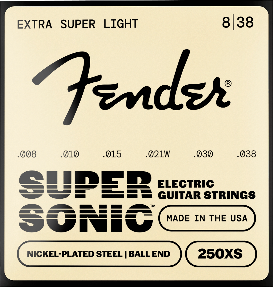 SuperSonic™ 250 Nickel-Plated Steel Guitar Strings