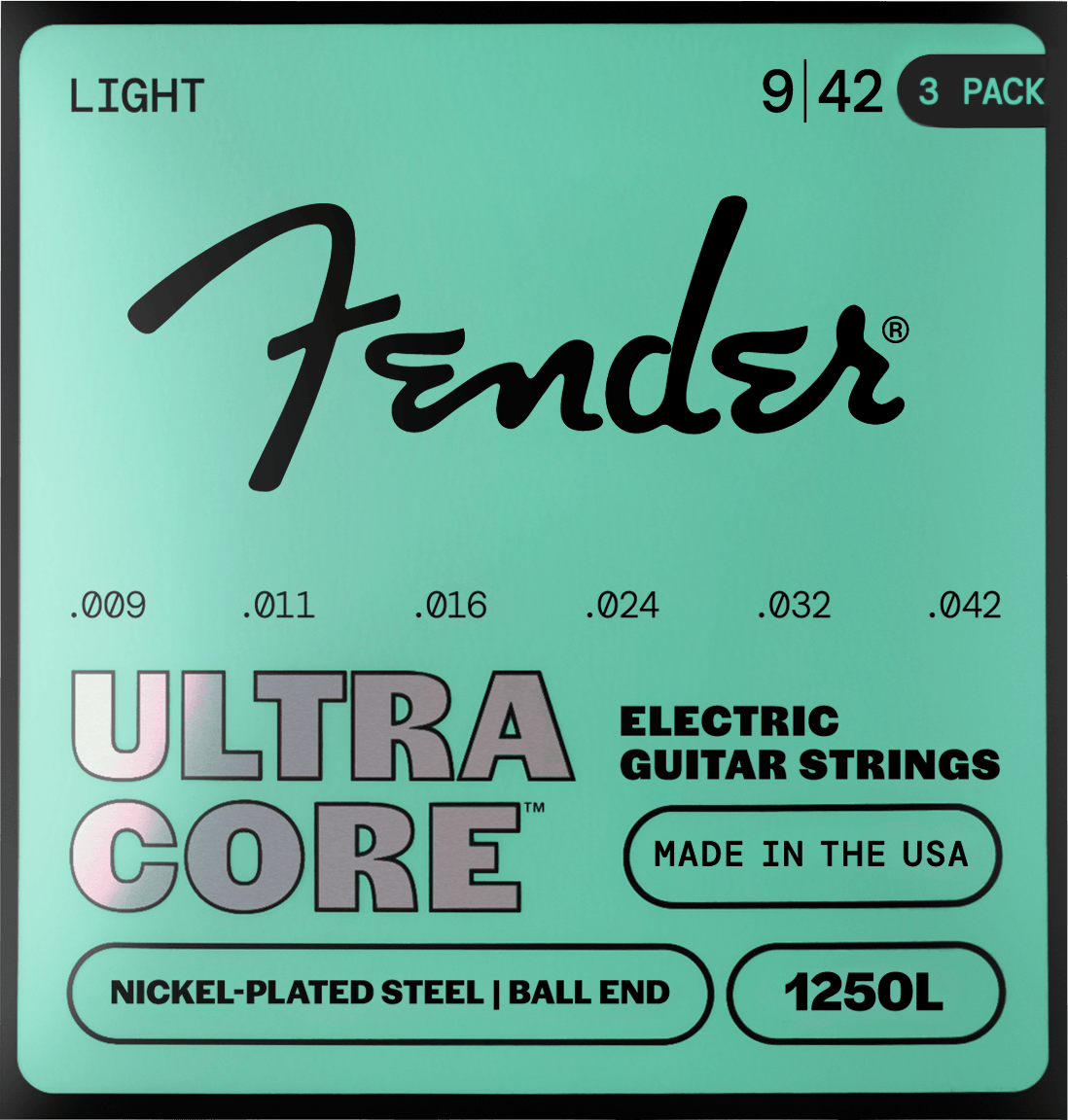 UltraCore™ 1250 Nickel-Plated Steel Guitar Strings (3-Pack)