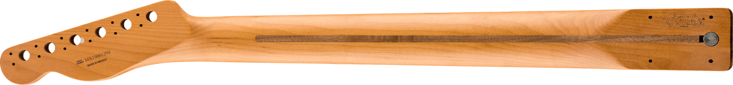 Roasted Maple Telecaster® Neck, 22 Jumbo Frets, 12", Pau Ferro, Flat Oval Shape