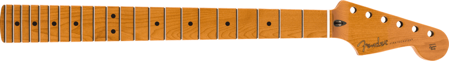 Roasted Maple Stratocaster® Neck, 22 Jumbo Frets, 12", Flat Oval Shape