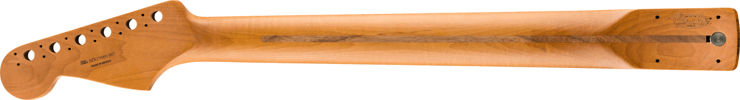 Roasted Maple Stratocaster® Neck, 22 Jumbo Frets, 12", Flat Oval Shape