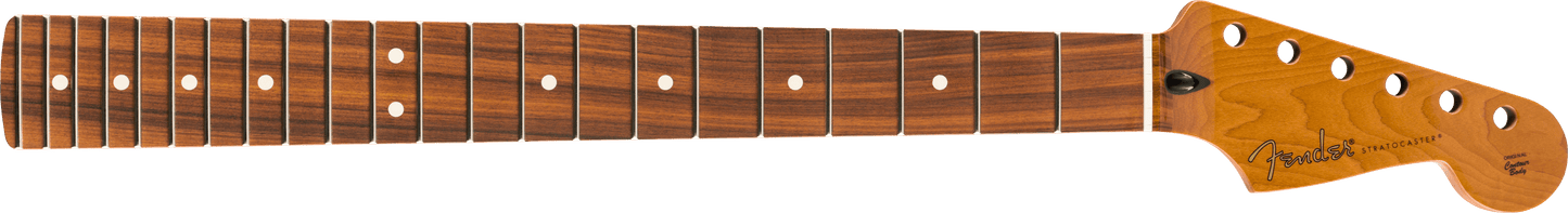Roasted Maple Stratocaster® Neck, 22 Jumbo Frets, 12", Flat Oval Shape