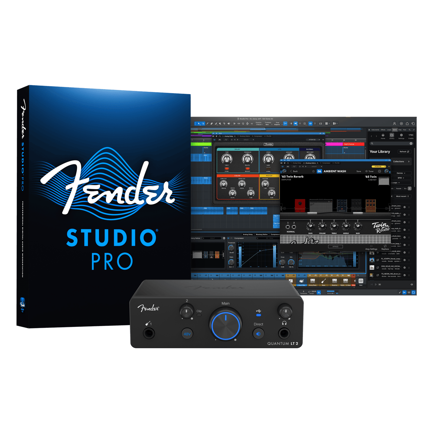 新品未使用 Fender Quantum LT 2 Quantum LT 2 USB-C Audio Interface – Fender
