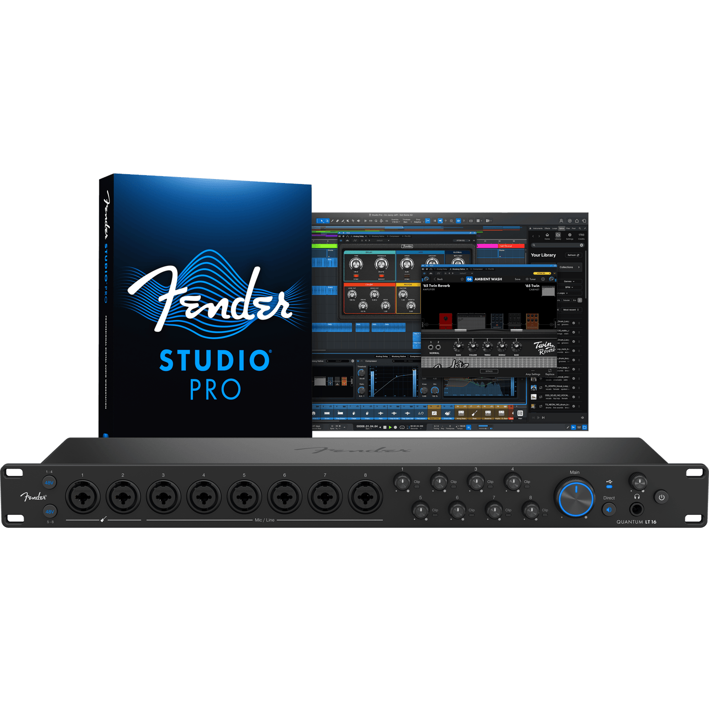 Quantum LT 16 USB-C Audio Interface – Fender